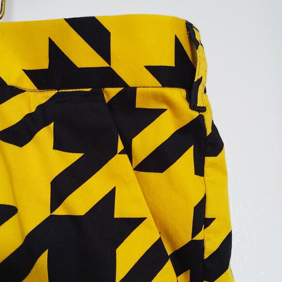 Loudmouth Mens Golf Shorts, 44 x 11, Yellow & Black Houndstooth Print - Picture 3 of 13